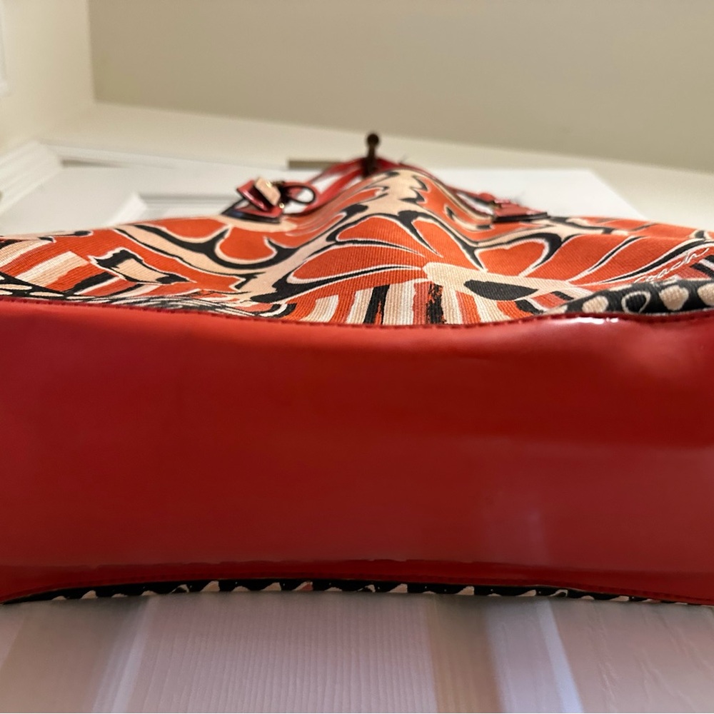 Coach Vibrant Poppy Tote - Picture 3 of 11